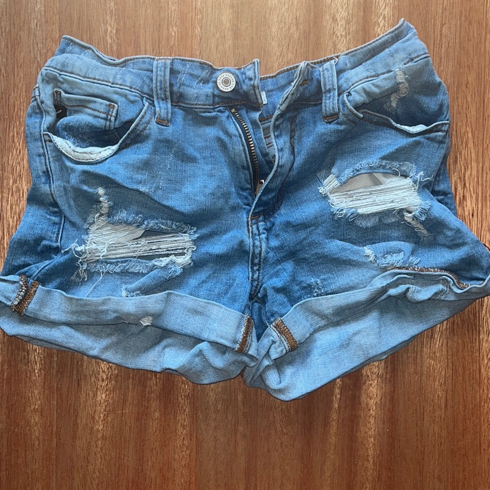 denim shorts